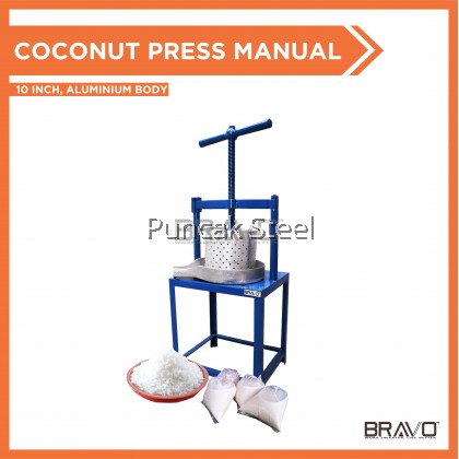 Bravo [Diameter 10 Inch] Coconut Milk Press Machine for Santan Segar Putu Piring Putu Halba Santan Homemade Mesin Perahan Santan