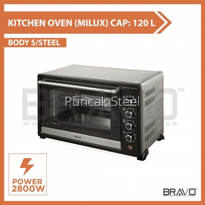 Milux [120 LITER] Commercial Kitchen Oven Electric Portable oven For Bread, Biscuit, Pizza, Chicken Roast, Cake, Pastry