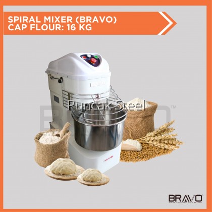 Spiral Mixer (BRAVO) -  Cap Flour: 16KG *White