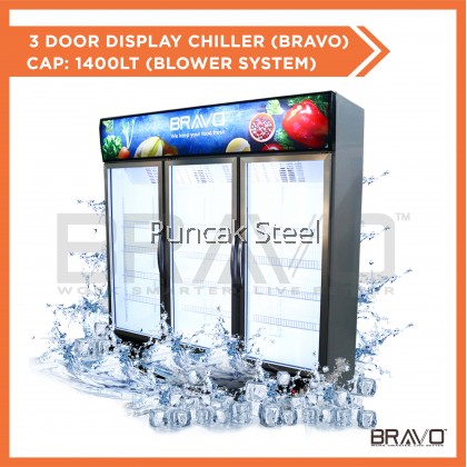 Bravo 3 Door Display Chiller - Cap: 1400 Liter Blower System