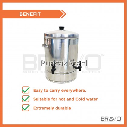 Stainless Steel Water Container Capacity 40 Litres *2 FAUCET
