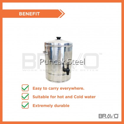 Stainless Steel Water Container Capacity 11 Litres *1 FAUCET