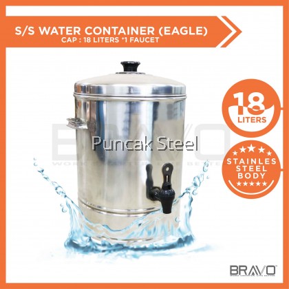 Stainless Steel Water Container Capacity 18 Litres *1 FAUCET