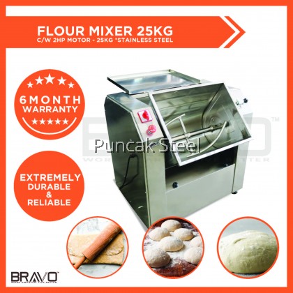 Stainless Steel Flour Mixer Capacity 25KG Come With 2HP Motor