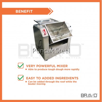 Stainless Steel Flour Mixer Capacity 25KG Come With 2HP Motor *NEW MODEL