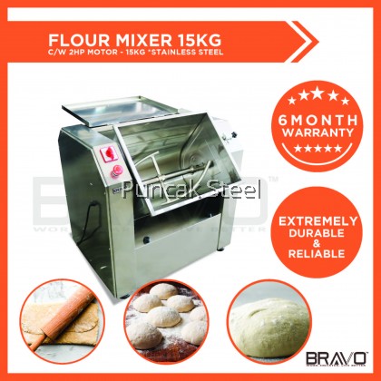 Stainless Steel Flour Mixer Capacity 15KG Come With 2HP Motor