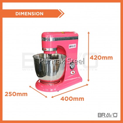 Bravo Heavy duty stand mixer 7 Litres with Capacity Flour 700Grams
