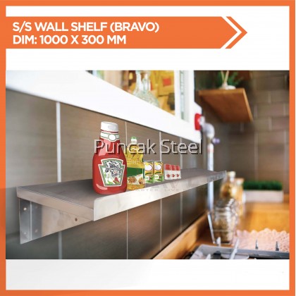 40 x 12 Inch  Stainless Steel Wall Shelf Rack Kitchen Dining Oraganizer Holder Storage Multifuntional Bathroom Accessories Condiments Spice Bottle Seasoning