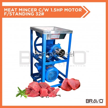 Bravo Industrial Commercial Meat Mincer Grinder C/W 1.5HP Motor Free Standing