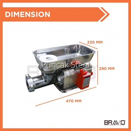 Bravo Meat Mincer (Taiwan) Table Top Capacity: 180KG/Hour *Small